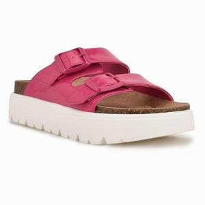 Nine West Simplee Platform Slippers Roze Nederland | GEF-103769